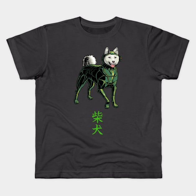 Masaru the Street Ninja Kids T-Shirt by Oliver Bown Designs